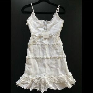 Mini fitted white brand new dress